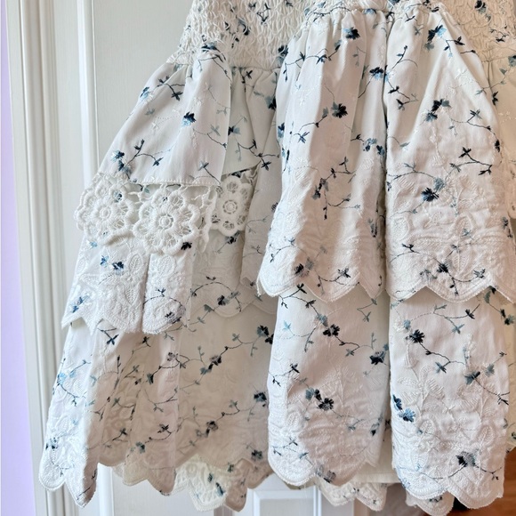 RESET Tyler Halter Floral Smocked Mini Dress - Picture 6 of 8